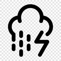 rain, go away, heavy, thunder icon svg