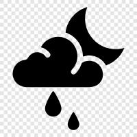 rain, clouds, darkness, thunder icon svg