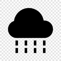 rain, thunder, lightning, rainstorm icon svg