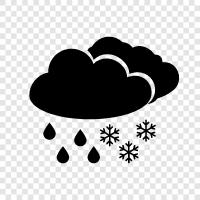 rain, snow, precipitation, cold icon svg