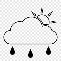 Rain, Weather, Meteorology, Prayer icon svg