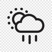 rain, dreary, cloudy, humid icon svg