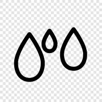 rain, drops, precipitation, weather icon svg