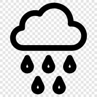 rain, thunderstorm, downpour icon svg