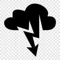 rain, thunder, lightning, storm icon svg