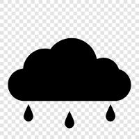 Rain, Thunder and Lightning, Wet, Weather icon svg