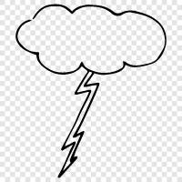 rain, thunder, lightning, severe weather icon svg