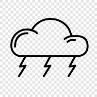 rain, lightning, thunder, tornado icon svg