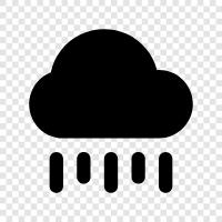 rain, thunder, lightning, clouds icon svg