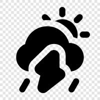 rain, lightning, thunder, tornado icon svg