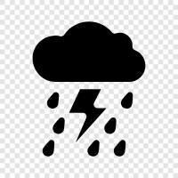 rain, thunder, high winds, heavy rain icon svg