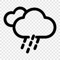 rain, thunder, clouds, showers icon svg