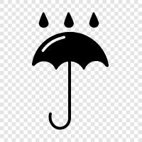 Regen, Mantel, Schutz, vor dem Regen symbol