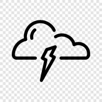 rainbows, heavens, thunder, lightning icon svg