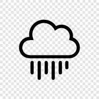 rainbows, clouds, thunderstorms, Rain icon svg