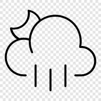 Rainbows, Clouds, Thunder, Umbrellas icon svg