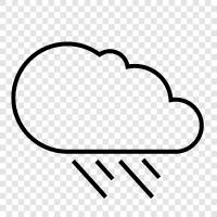 raincloud, overcast, sky, clouds icon svg