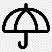 Regenmantel, Schutz, Regen, nass symbol