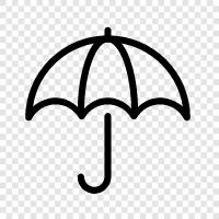 raincoat, rain, protection, Umbrella icon svg