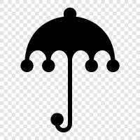 raincoat, protection, rain, umbrella stand icon svg