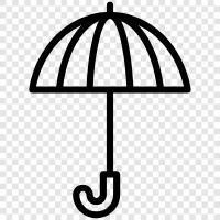 Raincoat, Rain Gear, Umbrella icon svg