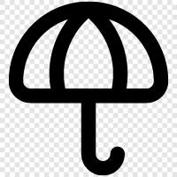 raincoat, rain, wet, umbrella stand icon svg