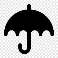 raincoat, rain boots, rain gear, Umbrella icon svg