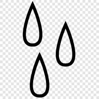 raindrops, droplets, rain, water droplets icon svg