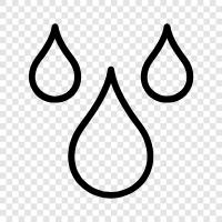 raindrops, droplets, rain, cloud icon svg