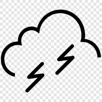 rainstorm, tornado, severe thunderstorm, Thunder storm icon svg