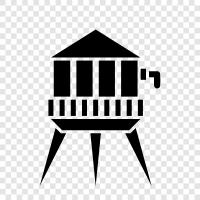 rainwater harvesting, cisterns, tanks, barrels icon svg