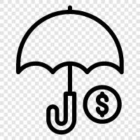 rainy, rain, umbrella, protection icon svg