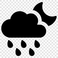 Rainy Day, Dark Clouds, Sad Weather, Low Tide icon svg