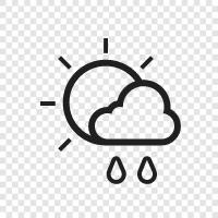 rainy day, Cloudy Day, raindrop, drops icon svg