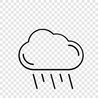 rainy day, wet, damp, cloudy icon svg