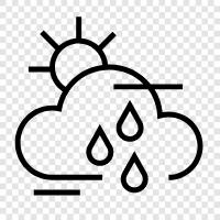 rainy, overcast, showers, thunderstorms icon svg