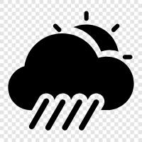 rainy, dreary, cloudy, dismal icon svg