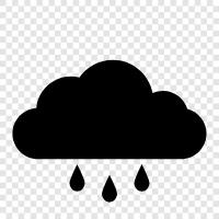 Rainy, Wet, Cloudy, Dark icon svg