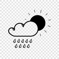 rainy weather, sunshine, cloudy, bright icon svg