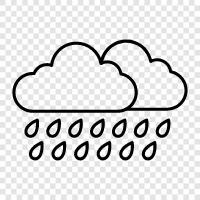 rainy weather, flooding, thunderstorms, heavy rain icon svg