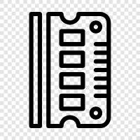 RAM, DRAM, SDRAM, DDR2 icon svg