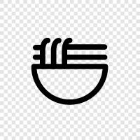 Ramen, Soba, Udon, Chow Mein icon svg