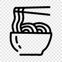 Ramen, Soba, Udon, Noodles icon svg