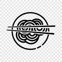 Ramen, Soba, Udon, Somen icon svg