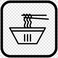 Ramen, Chow Mein, Soba, Udon icon svg