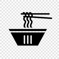 Ramen, Soba, Udon, Shrimp Noodle icon svg