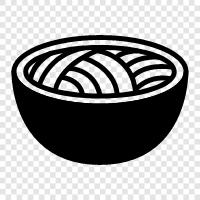 Ramen, Chow Mein, Chop Suey, Fried Rice icon svg