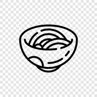 Ramen noodles, Soba noodles, Udon noodles, Chow mein icon svg