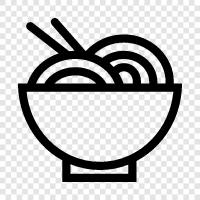 Ramen, Chow Mein, Fried Rice, Noodle icon svg