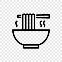 ramen, Chinese noodles, Japanese noodles, Italian noodles icon svg